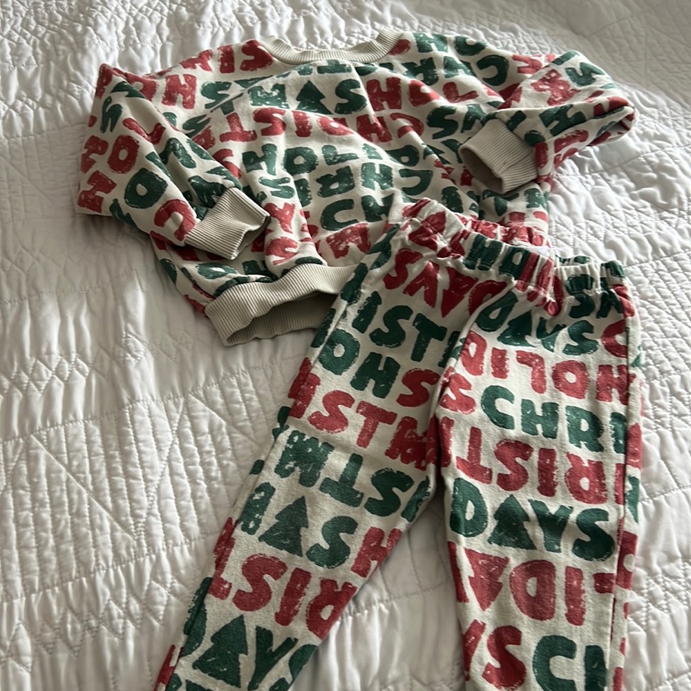 Zara Christmas Sweat set